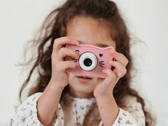 Curolletes - Cámara Fotos Digital para niños Rookie Blush Hoppstar